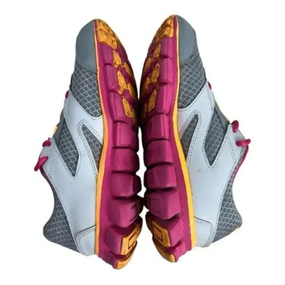 Reebok Smoothflex Women Grey Pink Sneaker Shoes Size 4 Athletic Running Jogging